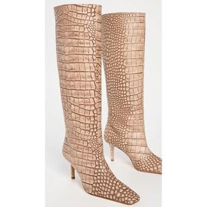 ACNE STUDIOS Besquared tall croc leather boots - brand new! 41 / 11